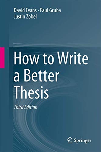 Cover for How to Write a Better Thesis