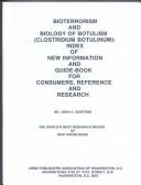 Cover for Bioterrorism and Biology of Botulism Clostridium Botulinum