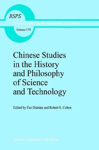 Cover for Chinese studies in the history and philosophy of science and technology
