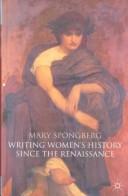 Cover for Writing Women's History Since the Renaissance