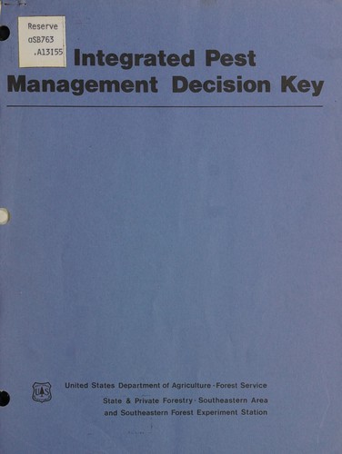 Cover for Integrated pest management decision key for major insects and diseases of Southern forests