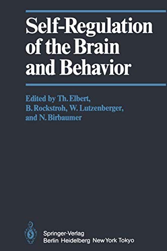 Cover for Self-Regulation of the Brain and Behavior