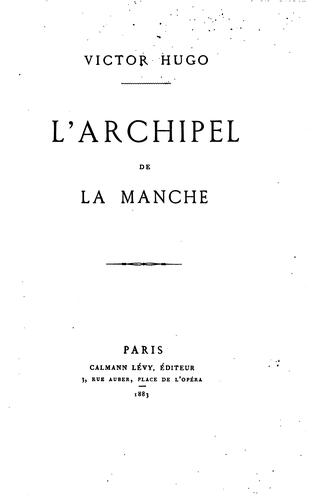 Cover for L'archipel de la Manche