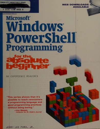 Cover for Microsoft Windows PowerShell programming for the absolute beginner