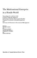 Cover for The Multinational enterprise in a hostile world