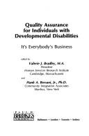 Cover for Quality assurance for individuals with developmental disabilities
