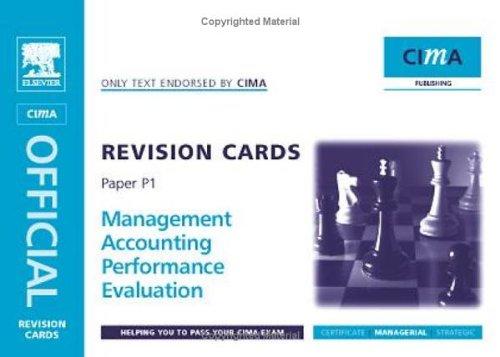 Cover for CIMA Revision Cards