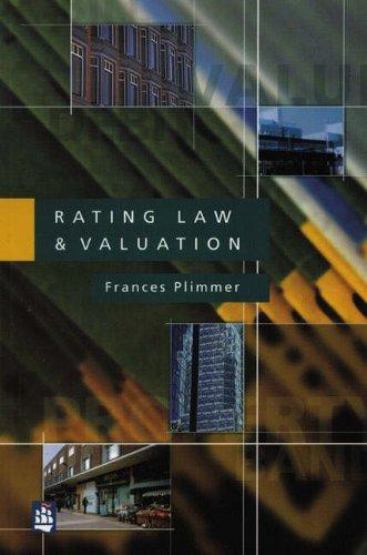Cover for Rating Law and Valuation