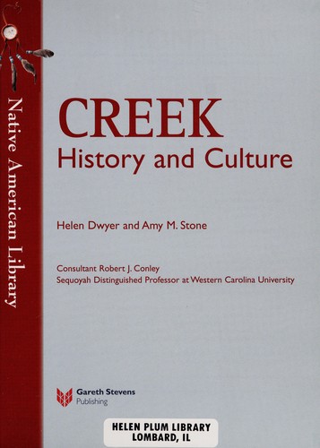 Cover for Creek history and culture