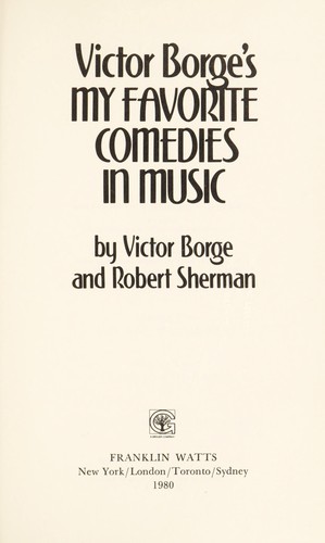 Cover for Victor Borge's My favorite comedies in music