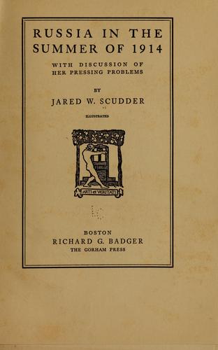 Cover for Russia in the summer of 1914