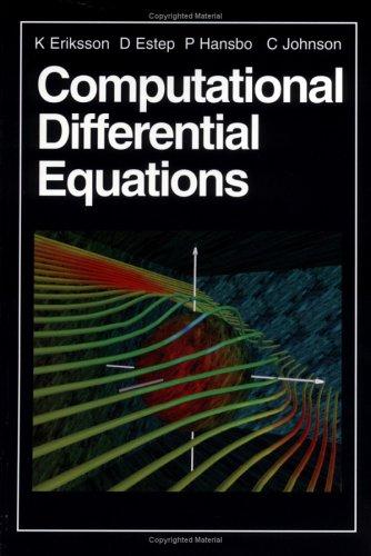 Cover for Computational differential equations