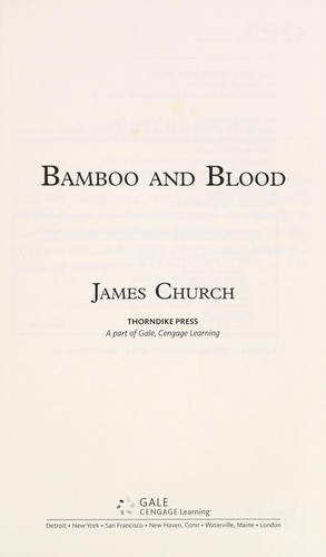 Cover for Bamboo and blood