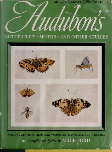 Cover for Audubon's butterflies, moths, and other studies.