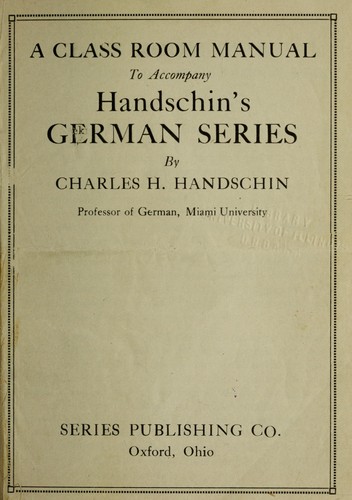 Cover for German series for beginners