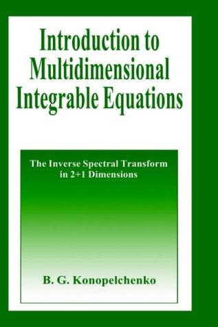 Cover for Introduction to multidimensional integrable equations