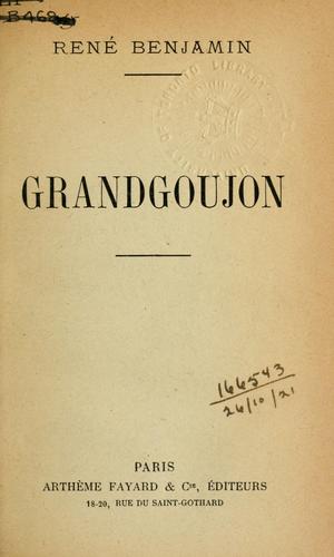 Cover for Grandgoujon.