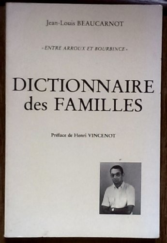 Cover for Dictionnaire des familles