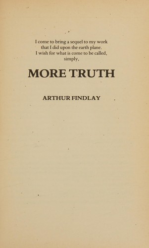 Cover for More truth