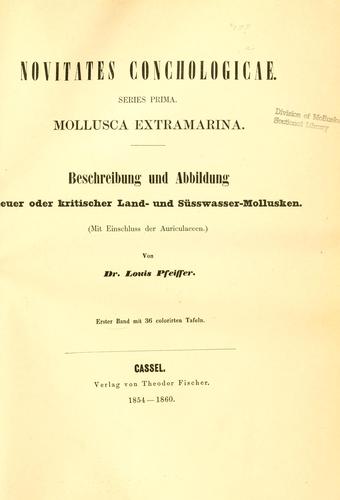 Cover for Novitates conchologicae.