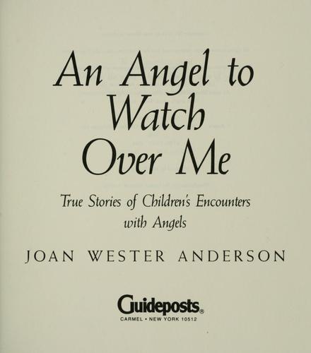 Cover for An angel to watch over me