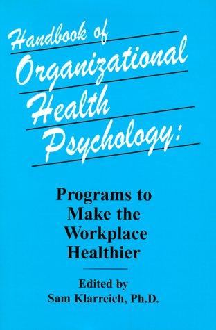 Cover for Handbook of organizational health psychology