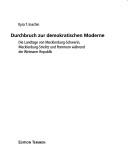 Cover for Durchbruch zur demokratischen Moderne