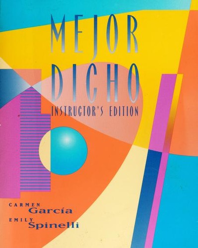 Cover for Mejor dicho