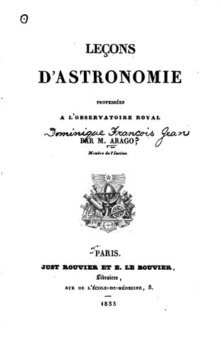 Cover for Leçons d'astronomie professées a l'Observatoire royal