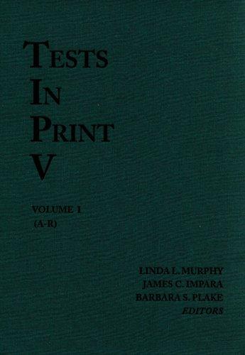 Cover for Tests in Print V (Tests in Print (Buros))