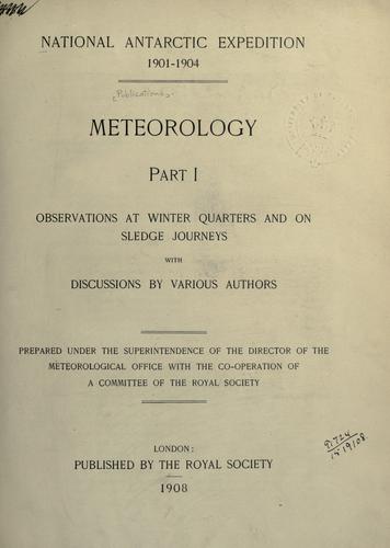 Cover for Meteorology.