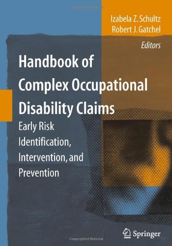 Cover for Handbook of Complex Occupational Disability Claims