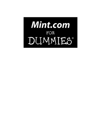 Cover for Mint.com for dummies