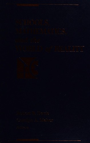Cover for Schools, mathematics, and the world of reality