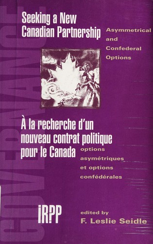 Cover for Seeking a new Canadian partnership