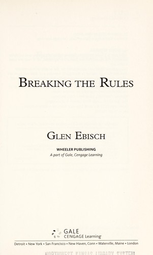 Cover for Breaking the rules