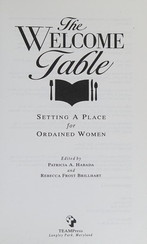 Cover for The welcome table
