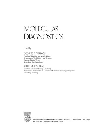 Cover for Molecular diagnostics