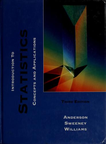 Cover for Introduction to statistics