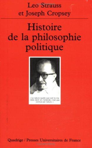 Cover for Histoire de la philosophie politique