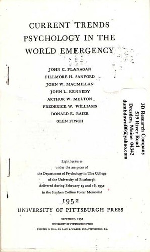 Cover for Current Trends