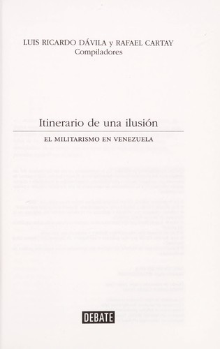 Cover for Itinerario de una ilusión