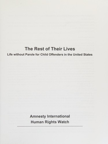 Cover for The rest of their lives