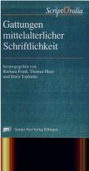 Cover for Gattungen mittelalterlicher Schriftlichkeit
