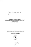 Cover for Autonomy