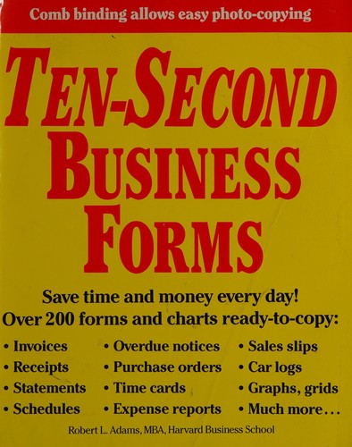 Cover for Ten-Second Business Forms