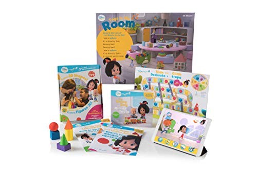 Cover for Cleo & Cuquin Family Fun! 3D Shapes Math Kit and App