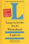 Cover for Englisch. MAXI Wörterbuch. Langenscheidt. Englisch-Deutsch / Deutsch-Englisch.