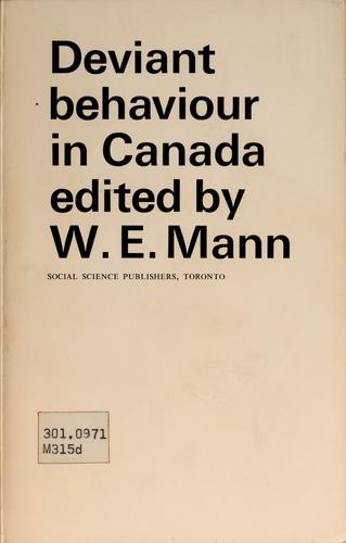 Cover for Deviant behaviour in Canada