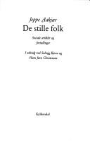 Cover for De stille folk